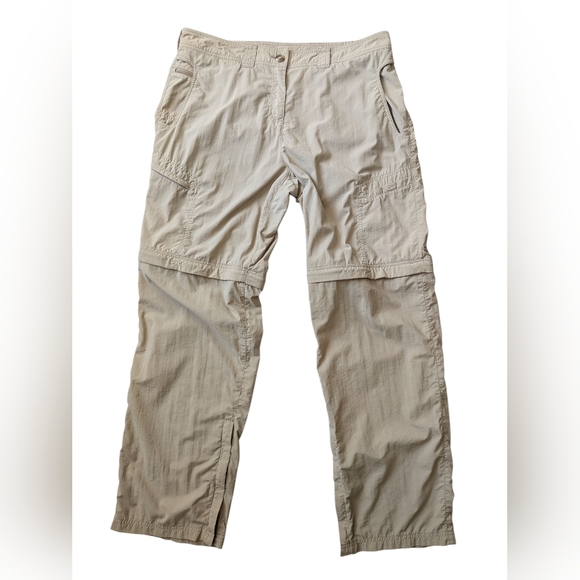 Exofficio Tan Hiking Pants Convertible Shorts Women's 12 - Picture 1 of 14